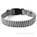 Eco Friendly Sanding Plaid Luxury Pet Cat Collars